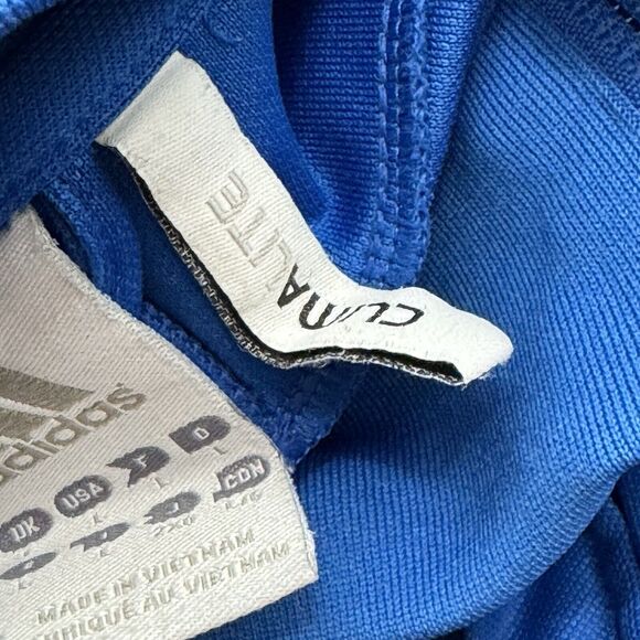 Adidas Adipure Men’s Large Blue & White Full Zip Track Jacket Zipup - Picture 4 of 13